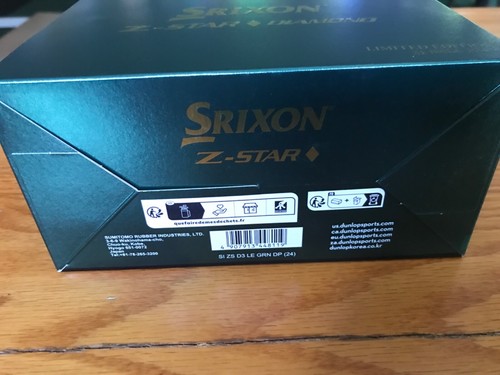SRIXON Z STAR DIAMOND 2DOZEN LIMITED EDTION GOLF BALLS KELLYGREEN #. MASTERS - Picture 2 of 5