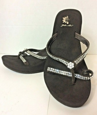 wedge flip flops ebay