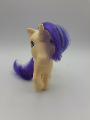 My Little Pony White Unicorn Shooting Star Purple & Blue Hair