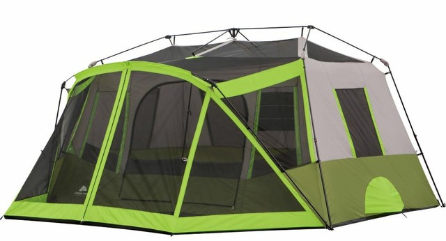 Instant Cabin Camping Tent Ozark Trail 9 Person 2 Room Screen Room Large New