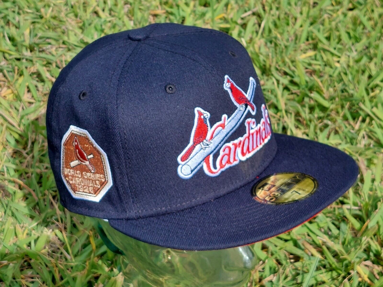 Hat Club New Era 7 3/8 St. Louis Cardinals Cap Navy Red UV Birds Bat 1926  WS STL