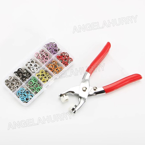 400x Metal Sewing Buttons Press Stud Snap Fastener Kit Pliers Snap On DIY NEW - Picture 2 of 11