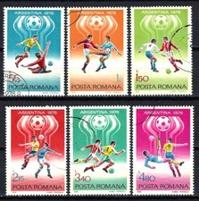 Calcio Romania 1978 (80) Yvert N° 3094 A 3099 Timbri Usati