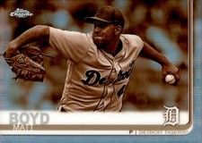 2019 Topps Chrome Sepia Refractor Matt Boyd #83
