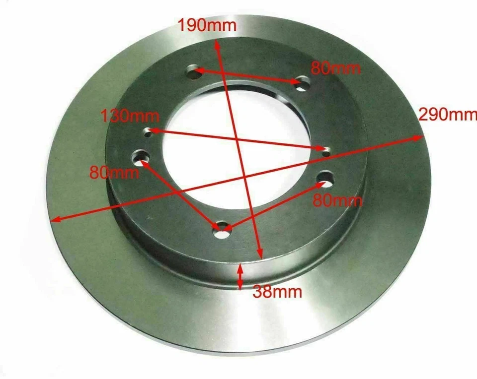 Front Brake Disc With Caliper Lh & Rh Side Suzuki Samurai Sj410 Sj413 Gypsy - Image 3 of 4