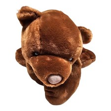 FAO Schwartz Teddy Bear 21" Pajama Sleepover Bag Stuffed Animal Zipper Back READ