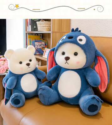 Neu 28-50CM Bär mit Hut Cartoon Plush Stuffed Animal Doll Teddy Bear Toy Soft DE