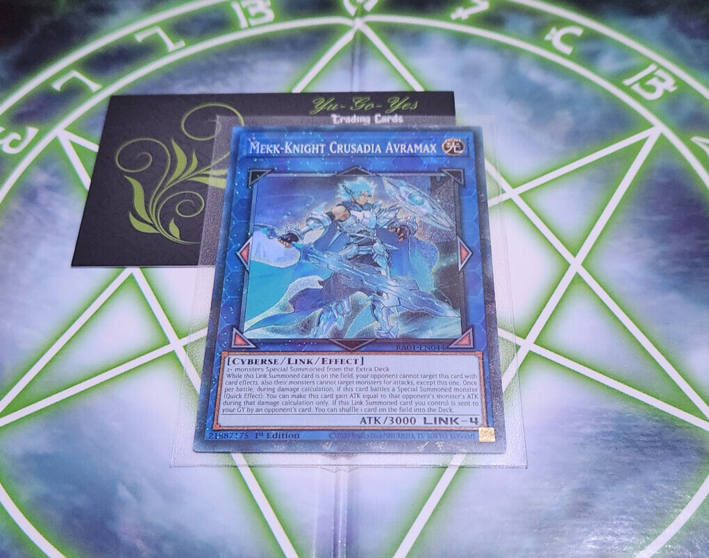 RA01-EN044 Mekk-Knight Crusadia Avramax Collectors Rare 1st Edition YuGiOh Card