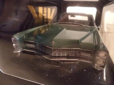 KK SCALE MODELS CADILLAC DE VILLE CABRIOLET SOFT-TOP 1967 GREEN MET 1/18 Scale