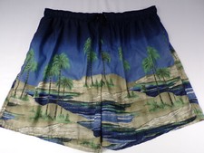 Vintage Catalina Island Wear Swim Trunks Mens 2XL Hawaiian Pattern 100 Nylon