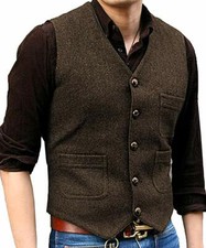 Wyoming Traders - Chaleco De Lana A Cuadros Para Hombre, Color Rojo Y Negro