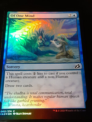 Of One Mind FOIL , Ikoria Lair of Behemoths , Near Mint, MTG
