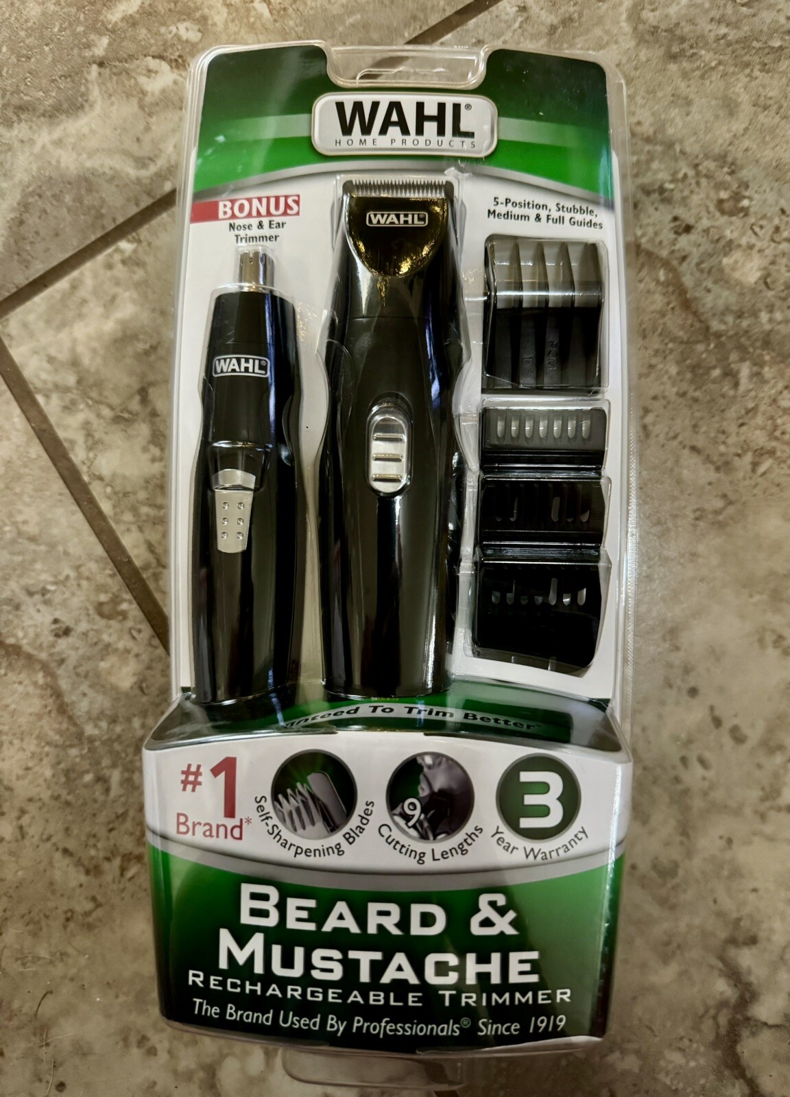 Wahl Nose Ear Sideburns Beard Mustache Hair Precision Rechargeable Trimmer 5707