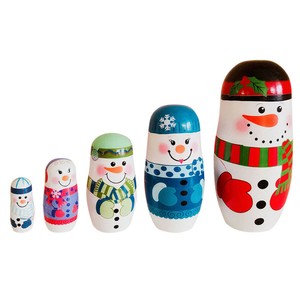snowman nesting dolls