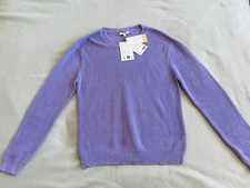 CLAIRE WOMAN Sweater size AU 1 2 GB 12 100 Cotton Purple NL 38 F 40 I 44 New