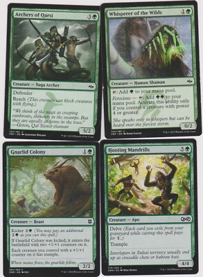 GREEN CREATURE  DECK   40 CARDS N-MINT MTG MAGIC UNPLAYED  CC-27 $3 OFF DEAL