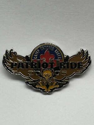 Boy Scout Camp Crooked Creek Patriot Ride Lapel Pin