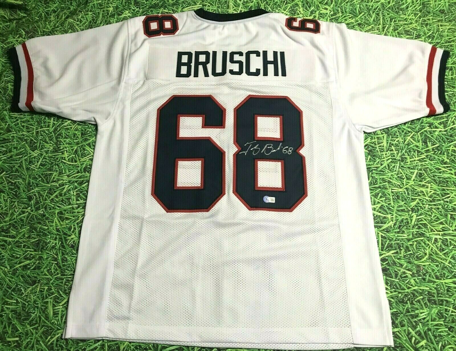 TEDY BRUSCHI Autographed Signed Arizona Wildcats W JERSEY PATRIOTS BECKETT 
