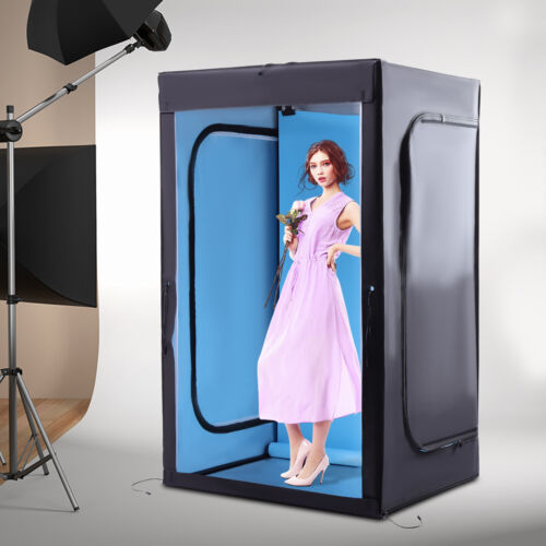 Large Photography Shooting Tent LED Photo Studio Light Box Kit w/ 3 Backdrops