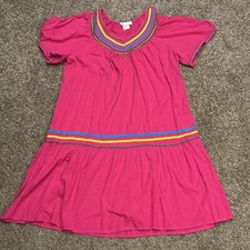 Vtg Cotillion Nightgown Bright Colors Pink Women s 1x Cotton Short Sleeve A40