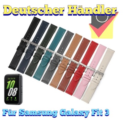 Echtleder Armband für Samsung Galaxy Fit 3 Sport strap Uhr smart Fitness Tracker