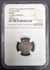 1199 England Penny John London NGC VF 35