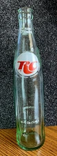 Vintage RC Royal Crown COLA BOTTLE RARE LOOK Glass Shard 16 oz Soda Green Ribbed