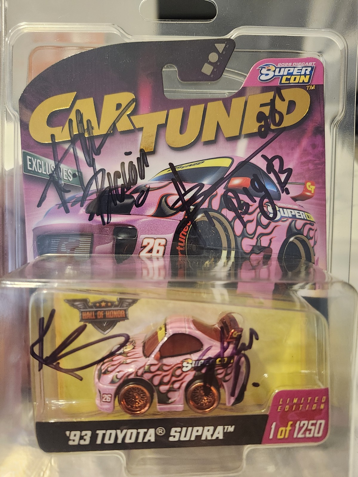 car tuned Supercon Supra Redbottom Chase Signed! Autographed Mga Las Vegas