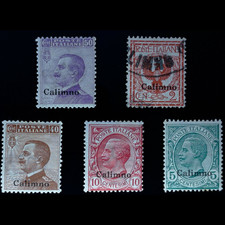 Collector Calimno Italian Aegean Islands 1912 Scott 1-6 lot A00X402