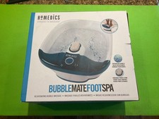 HoMedics Bubble Mate Foot Spa with Invigorating Bubbles  Removable Pumice Stone