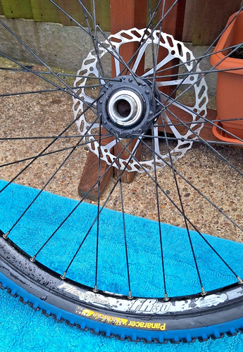 AlexRims FR30 26" Wheelset 20mm Thru 9mm QR Deore Panaracer Tyres Slime Tubes - Picture 4 of 8