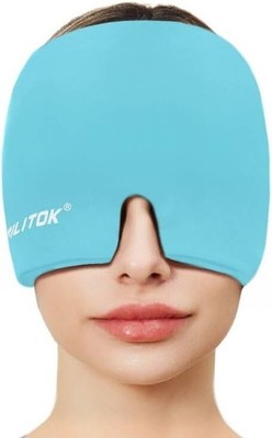 EXQUISLIFE Migraine Headache Relief Cap, Gel Ice Head Wrap, Hot and Cold Therapy