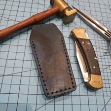 Handmade Sheath For Buck 112, Full Grain Leather, Made In USA, Pocket Slip