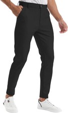 Mens Dress Pants Stretch Tapered Skinny Chinos Pants Men Business Casual Pants