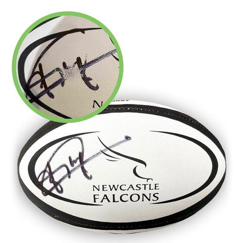 Jonny Wilkinson Signed Newcastle Falcons Rugby Ball. Damaged A
