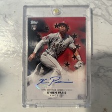 2024 Topps Update Series - Baseball Stars Autographs Kyren Paris Black /199 RC 