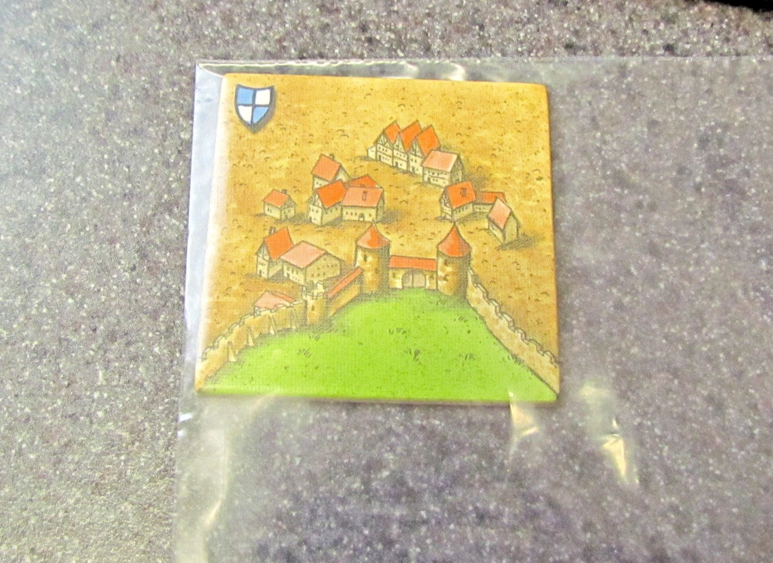 Carcassonne Board game Replacement Piece City Tile  ( Q )      (bg3)
