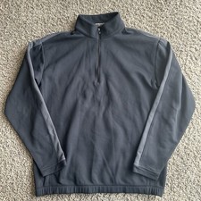 Nike Golf Therma-Fit 1/4 Zip Men's Large Pullover Black/Gray Thermal Mock Neck