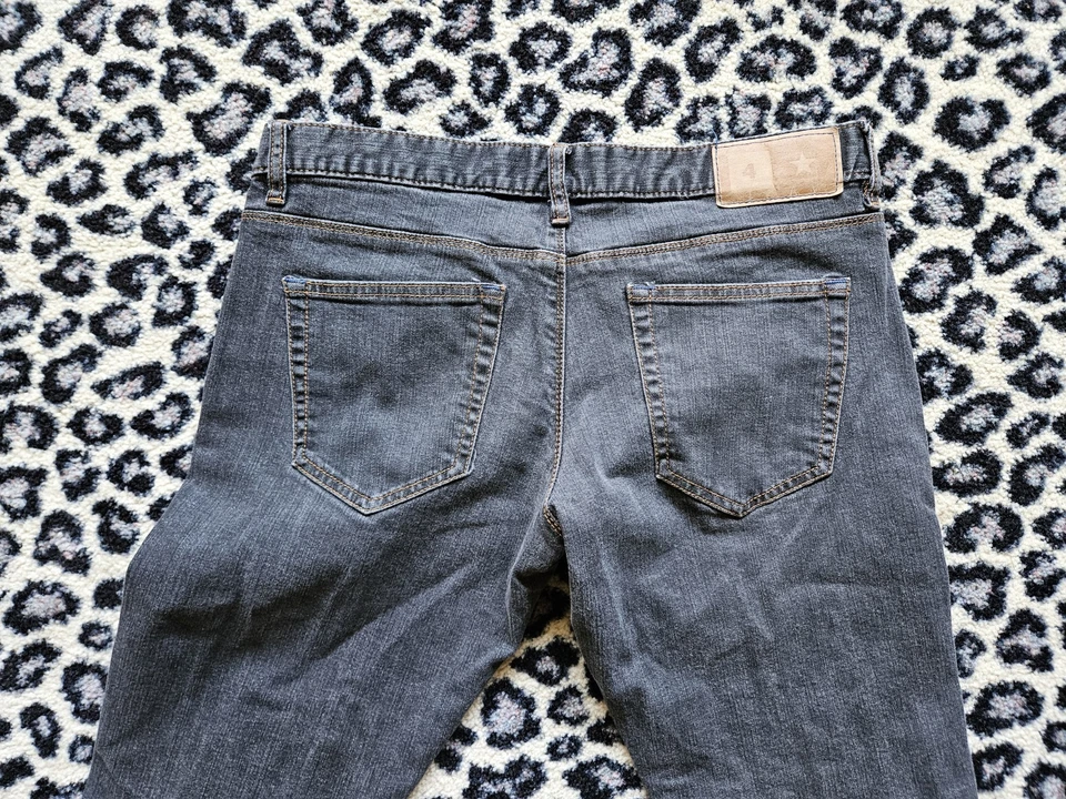 FOURSTAR JEANS - MALTO negro 34 x 32 - SKATEBOARD niña trueno spitfire años 2000 Foto 2 de 4