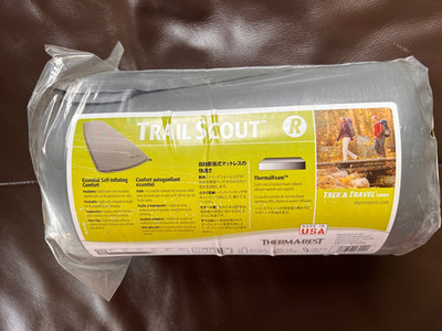 Thermarest Trail Scout Reg. 20''x72'' Camping Backpacking Sleeping Pad 22oz 3.4R