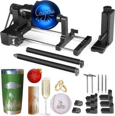 4-in-1 Y-Axis Rotary Roller for Laser Engraving Cylindrical Objects