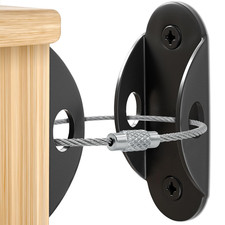 Furniture Anchors 10 Pack anti Tip Furniture Straps for Baby Proofing, 400Lbs