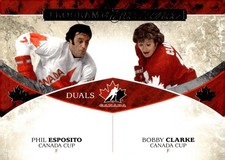 Phil Esposito Bobby Clarke Program of Excellence 2017-18 UD The Cup Blank Back