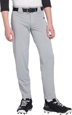 NWT Nike Vapor Select Kids Baseball Pants Full Length Gray BQ6440-052 Size S