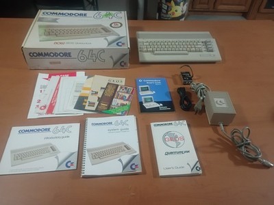 Commodore C64C Personal Computer In Box Complete FULLY WORKING *NICE* U.S.A.