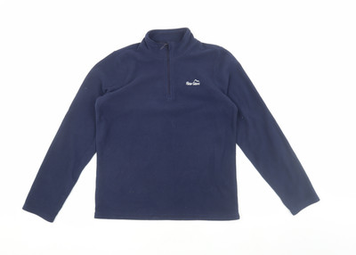 Peter Storm Jungen blau Fleece 1/2 Reißverschluss Sweatshirt Alter 13