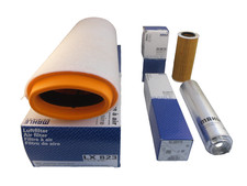 BMW 5 Series 520d 2.0 Diesel Service Kit Oil Air Fuel Filter 05 to 10 MAHLE OPT1