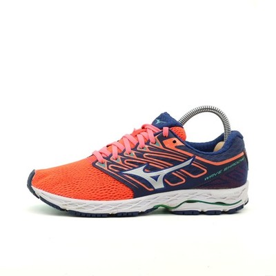 Mizuno Damen Wave Shadow Sneaker EU 40,5 Orange/Blau J1GD173008 Mesh