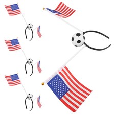 4 Pcs Fans Cheering Decoration Game Day Decorations Flag Football Accessories