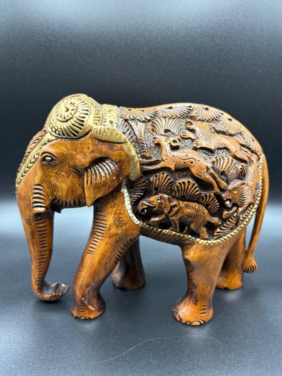 木质大象| eBay